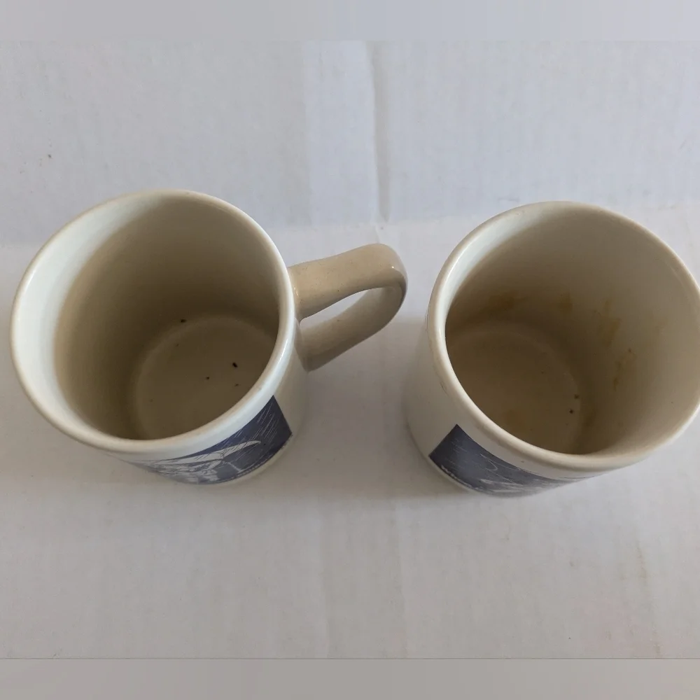 Vintage Morton Salt Set Of 2 Mugs